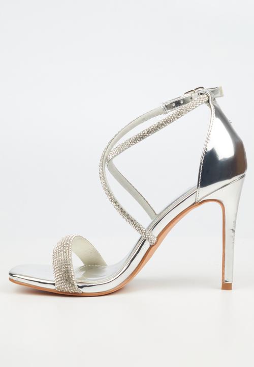 Miss Black - Snazz 1 stiletto heel - silver