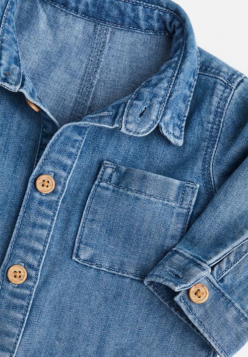 H&M - Denim boiler suit - denim blue 