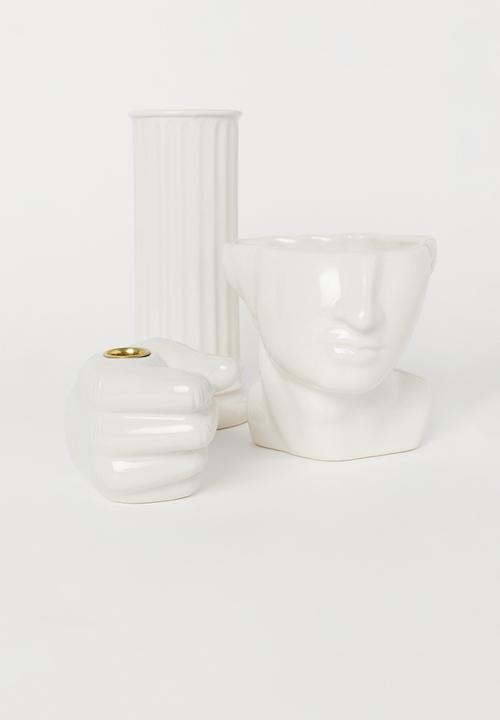 H&M - Stoneware vase - white