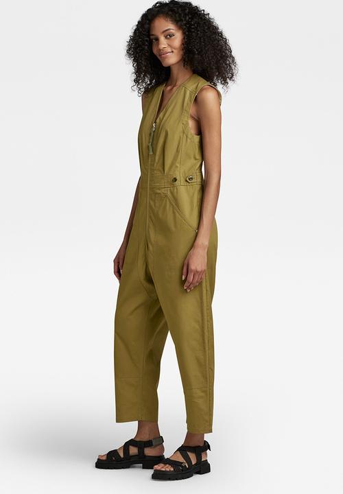 G-STAR - Relaxed jumpsuit - smoke olive