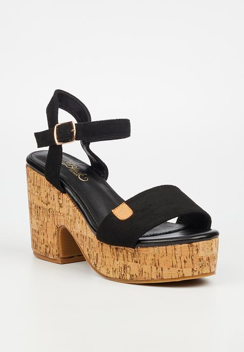 Miss Black - Honey 1 platform heel - black