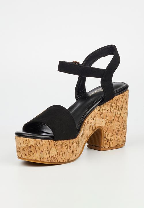 Miss Black - Honey 1 platform heel - black