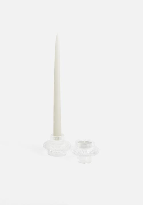 H&M - Glass candle lantern - clear glass