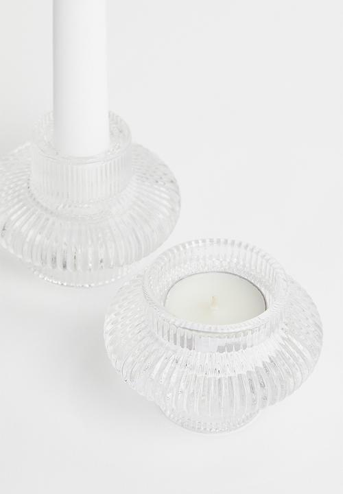 H&M - Glass candle lantern - clear glass