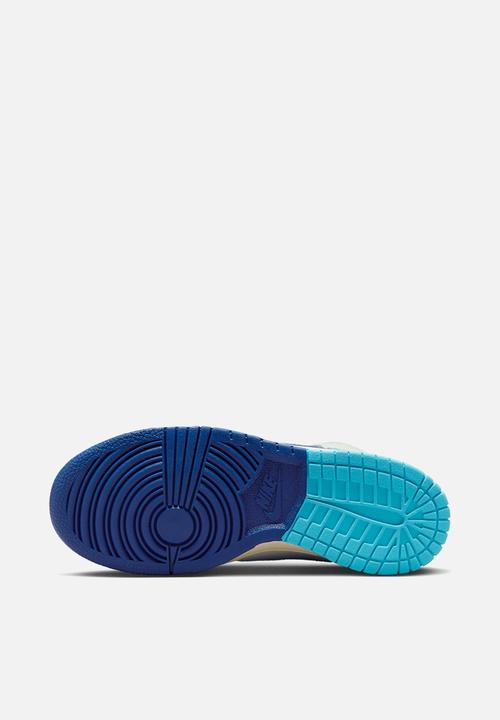Nike - Nike dunk high se (gs) - summit white/baltic blue-deep royal blue
