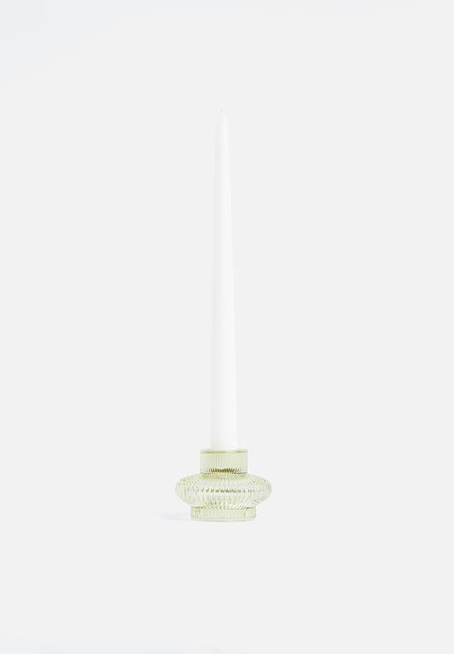 H&M - Glass candle lantern - light green