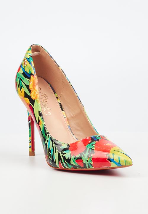 Miss Black - Lola 7 court heel - multi
