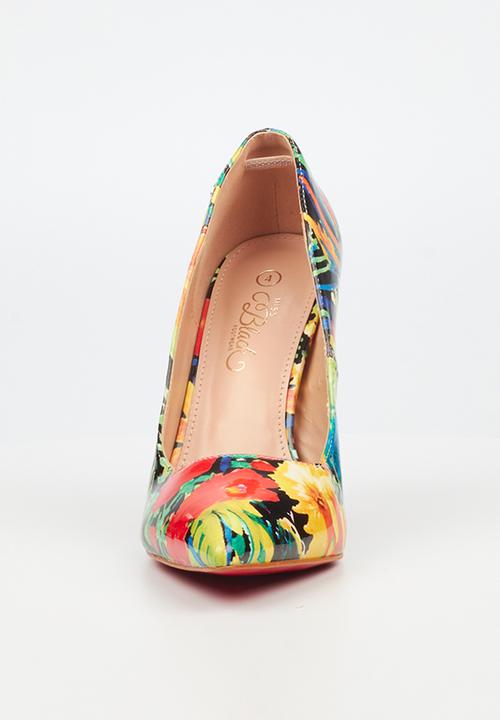 Miss Black - Lola 7 court heel - multi