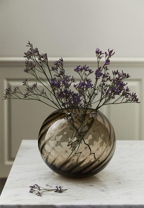 H&M - Round glass vase - beige