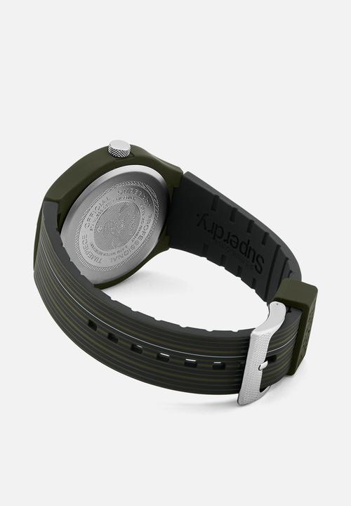Superdry. - Gts urban xl stripe brushed - black