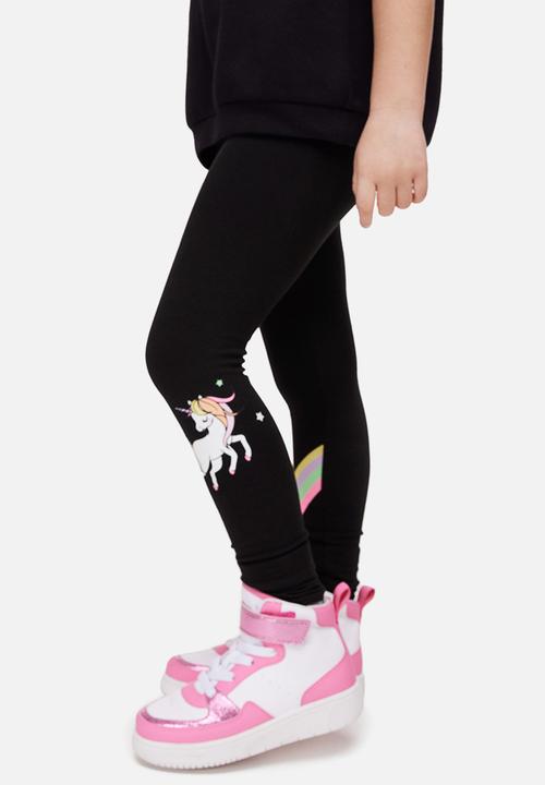 H&M - Leggings - black/unicorn