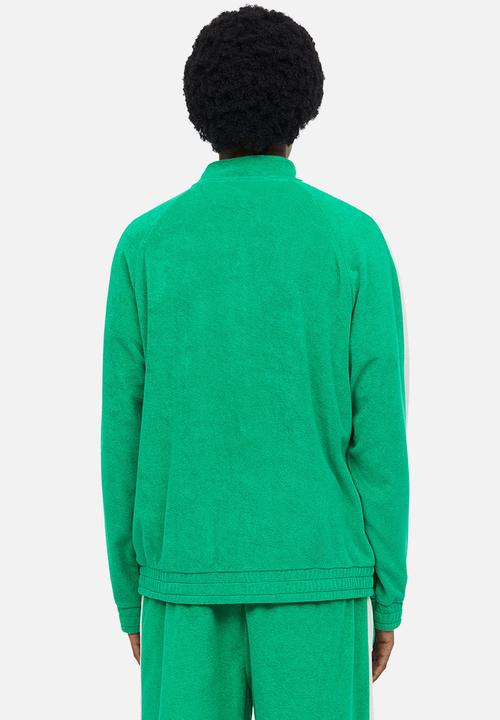 H&M - Relaxed fit terry track jacket - bright green 