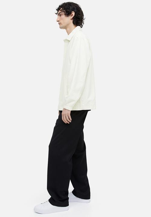 H&M - Regular fit linen-blend jacket - white