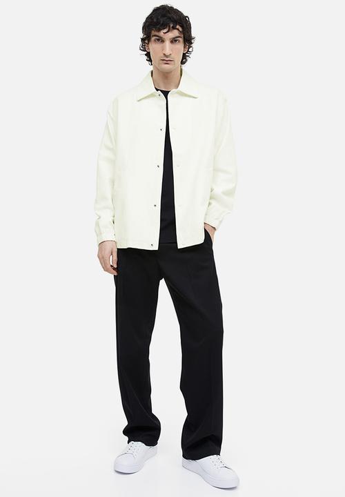 H&M - Regular fit linen-blend jacket - white