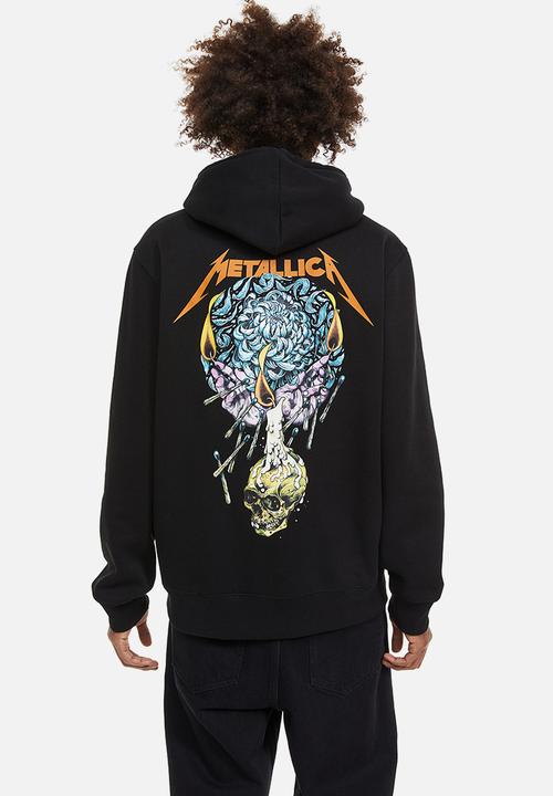 H&M - Regular fit hoodie - black/metallica