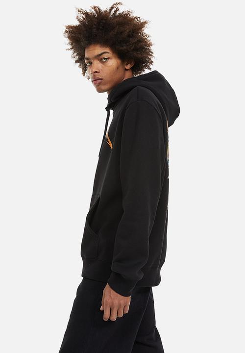 H&M - Regular fit hoodie - black/metallica