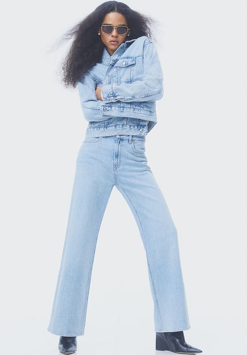 H&M - Wide high jeans - light denim blue
