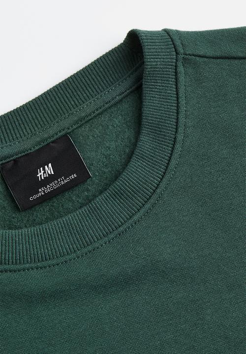 H&M - Relaxed fit sweatshirt - dark green