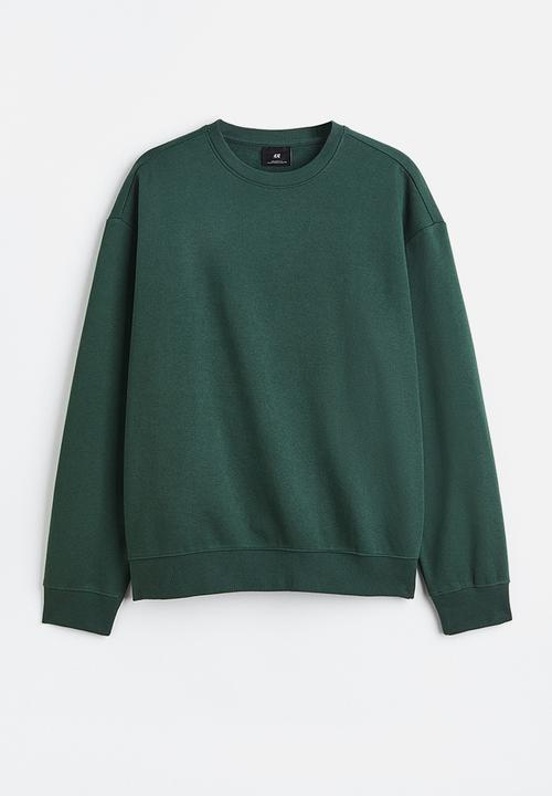 H&M - Relaxed fit sweatshirt - dark green