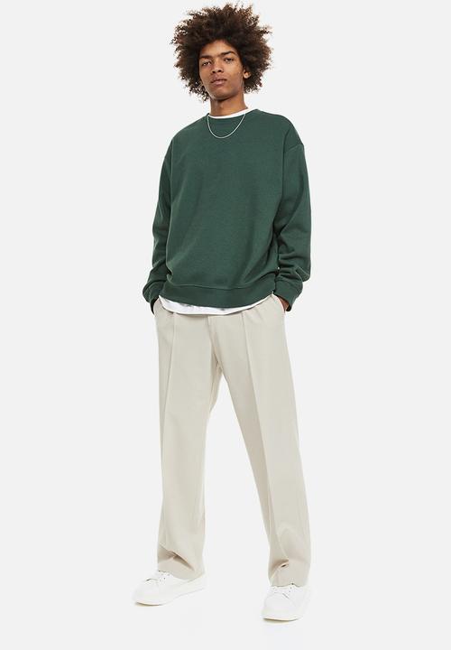 H&M - Relaxed fit sweatshirt - dark green