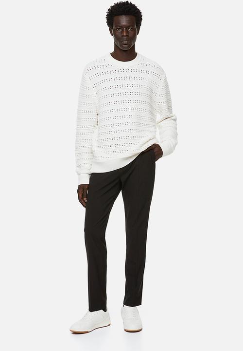 H&M - Regular fit textured-knit jumper - cream