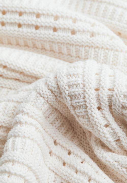 H&M - Regular fit textured-knit jumper - cream