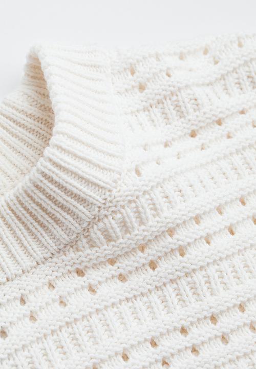 H&M - Regular fit textured-knit jumper - cream