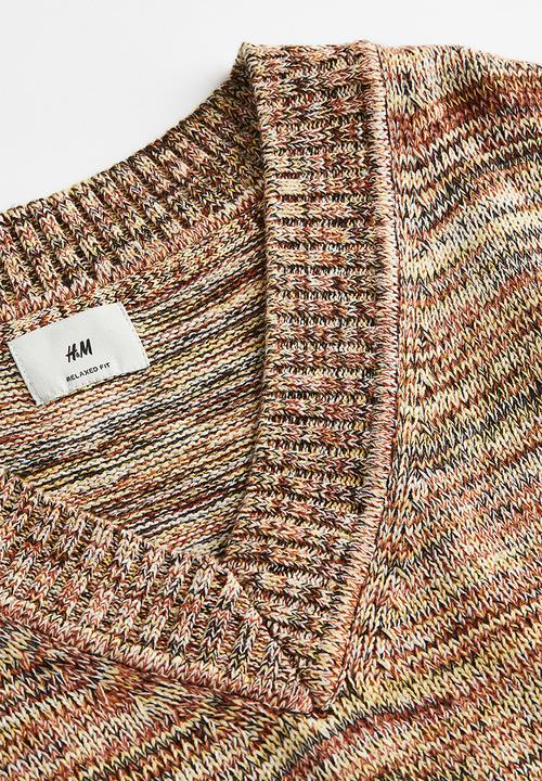 H&M - Relaxed fit sweater vest - brown marl