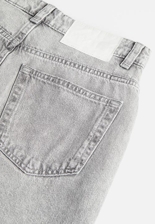 H&M - Wide high jeans - light grey 