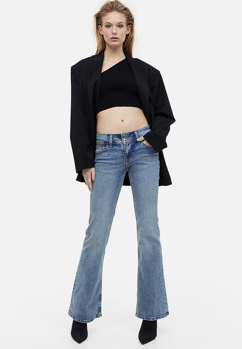 H&M - Flared low jeans - light denim blue