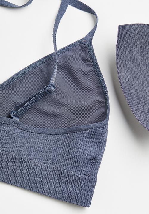 H&M - Padded bra - dark blue