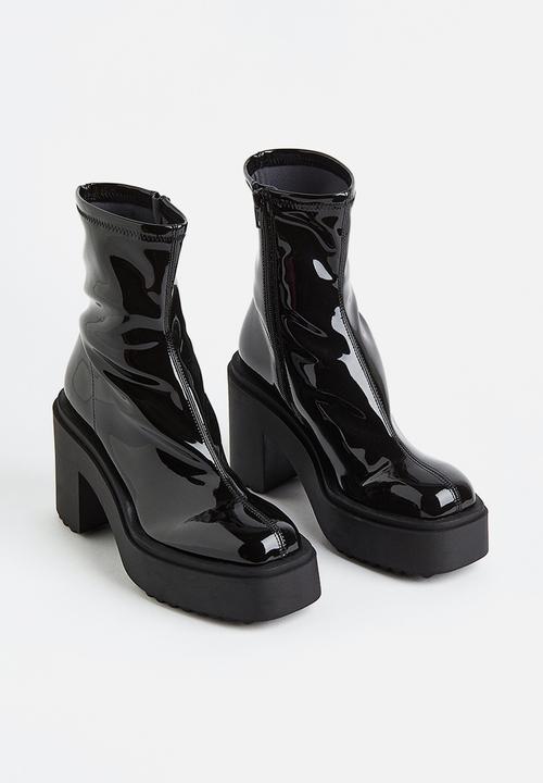 H&M - Chunky heeled boots - black
