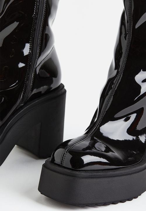 H&M - Chunky heeled boots - black