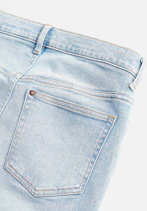 H&M - Mama before & after low-waisted twill trousers - light denim blue 