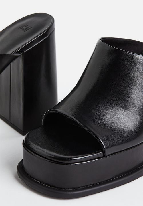 H&M - Platform mules - black