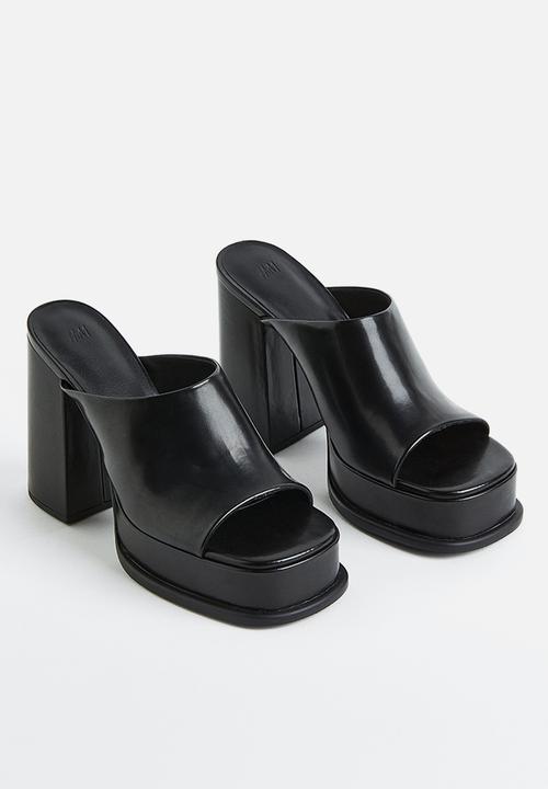 H&M - Platform mules - black
