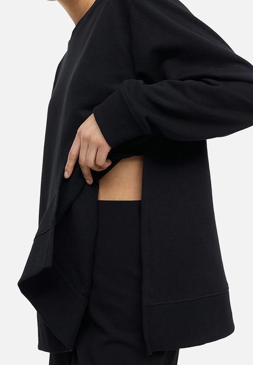 H&M - Mama button-detail sweatshirt - black