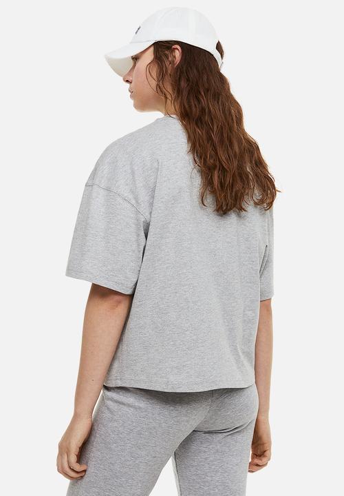 H&M - Oversized t-shirt - light grey marl 