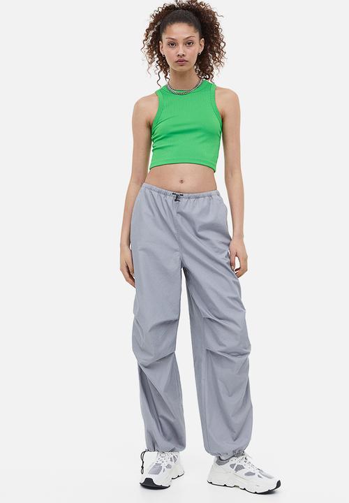 H&M - Cropped vest top - bright green