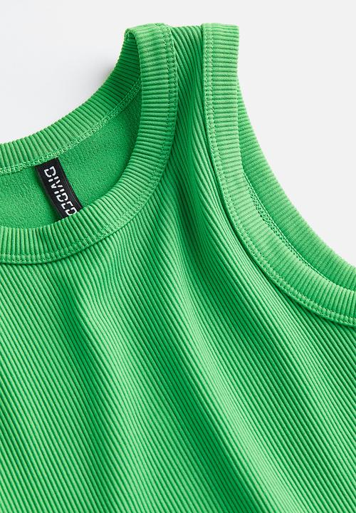 H&M - Cropped vest top - bright green