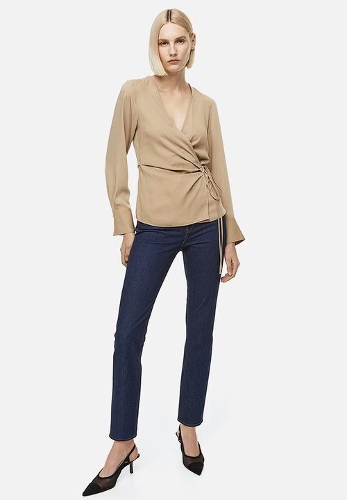 H&M - Wrap blouse - beige