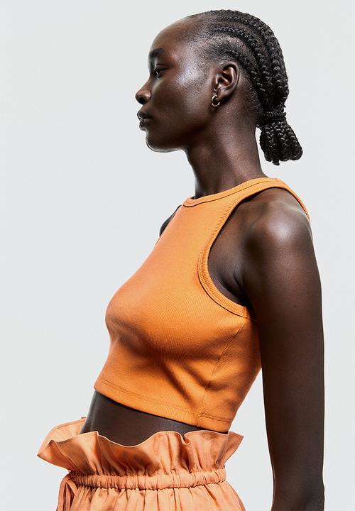 H&M - Cropped vest top - orange