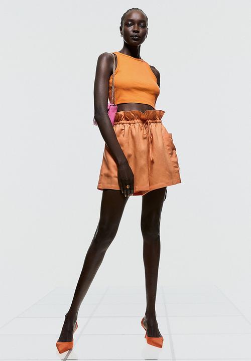 H&M - Cropped vest top - orange