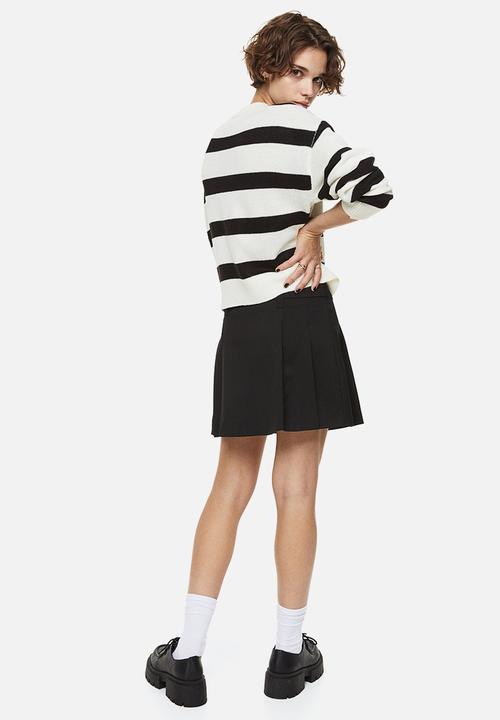 H&M - Jumper - black/striped