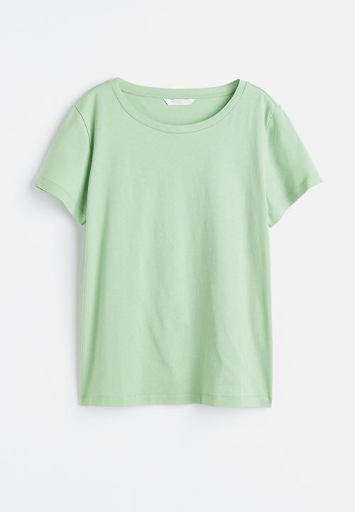 H&M - Cotton t-shirt - light green 