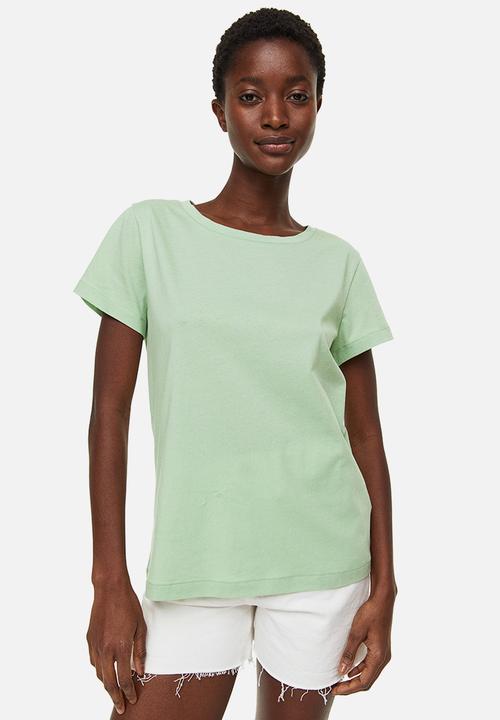 H&M - Cotton t-shirt - light green 