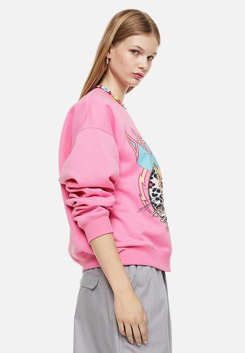 H&M - Printed sweatshirt - pink / def leppard 