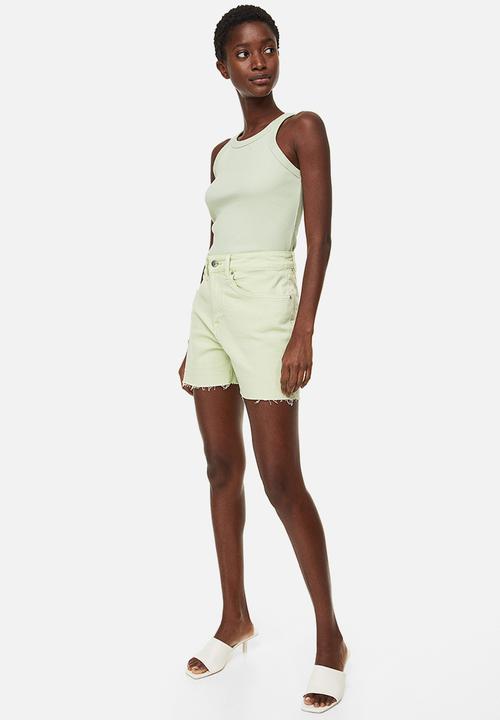 H&M - Ribbed vest top - light green 
