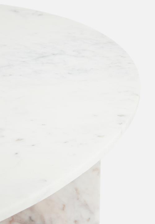 Sixth Floor - Aria marble coffee table - white