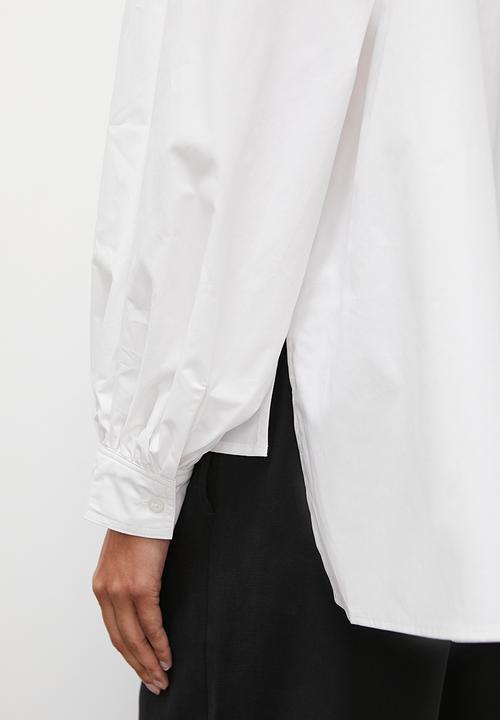 Superbalist - Oversized side slit shirt - white